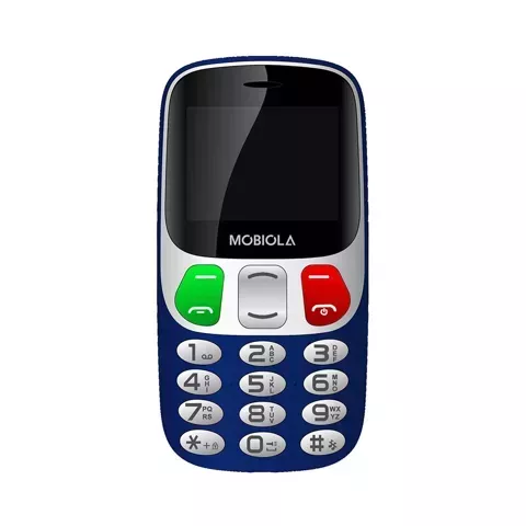 Telefon GSM Mobiola MB800 Niebieski 2G z ładowarką biurkową dla seniora