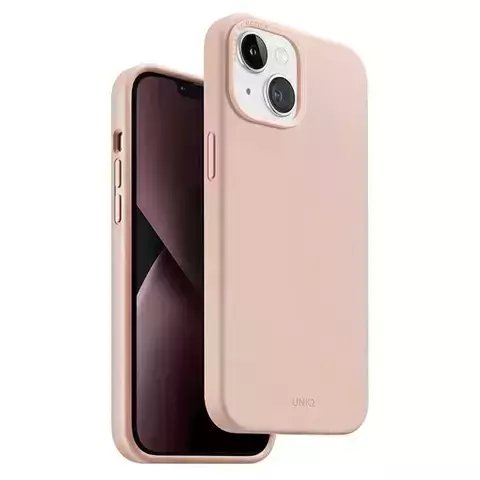 UNIQ etui Lino do Apple iPhone 14 6,1" różowy/blush pinkt