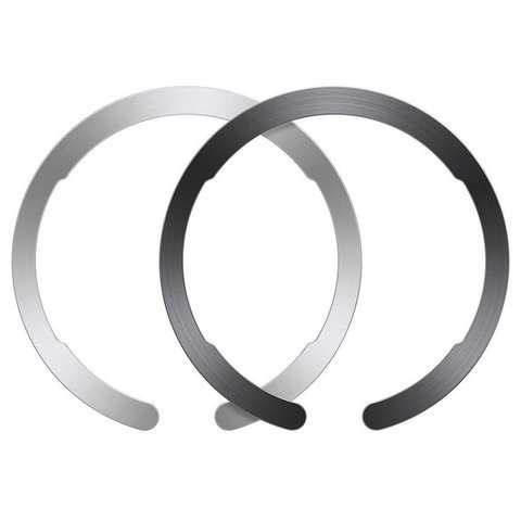 Uniwersalne blaszki magnetyczne do MagSafe ESR HaloLock Ring Black / Silver