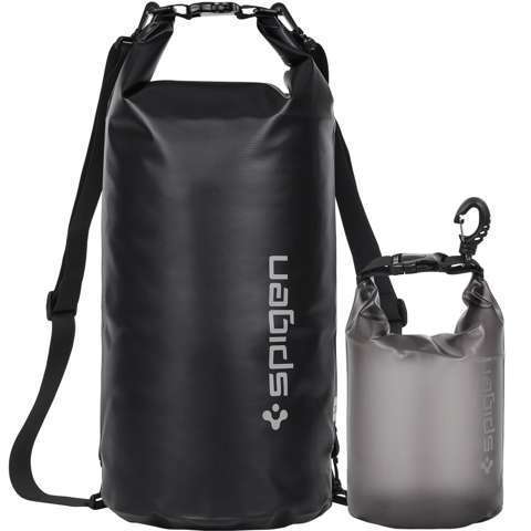 Wodoodporna torba 20L / 2L Spigen A630 uniwersalna Waterproof Bag Black