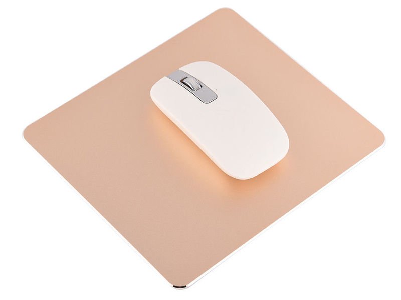 Aluminiowa podkładka pod mysz Apple Magic Mouse złota prostokątna - 4kom.pl