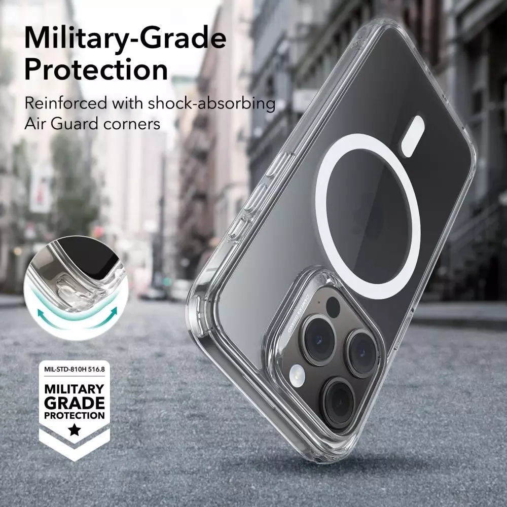 Etui Esr Air Armor Halolock Magsafe przeźroczyste APPLE iPhone 15