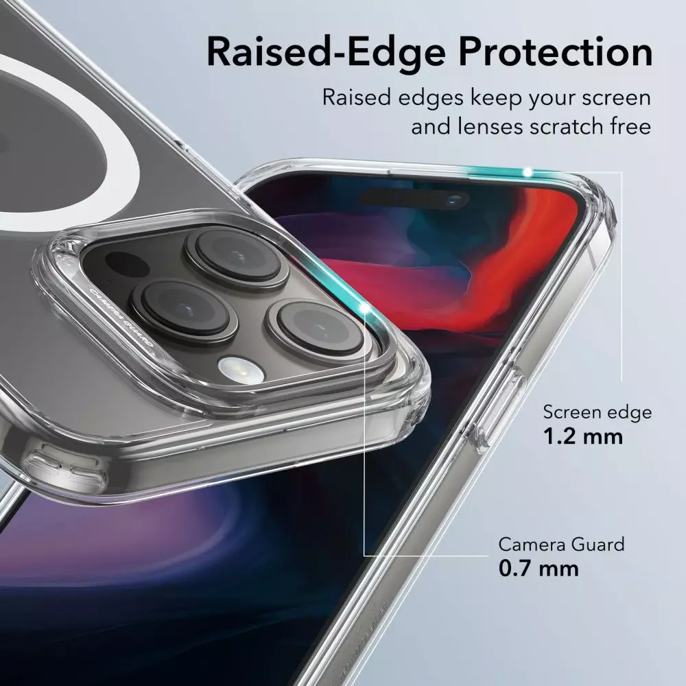 Etui do iPhone 15 Pro Max ESR Hybrid Case Magsafe - przezroczyste/czarne |  Etui i pokrowce