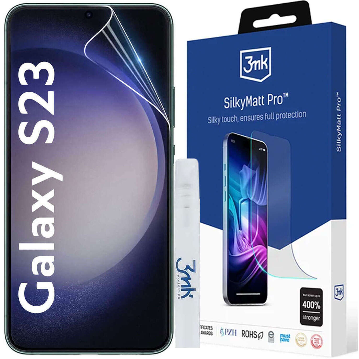 Folia matowa na ekran do Samsung Galaxy S23 3mk SilkyMatt Pro ochronna 