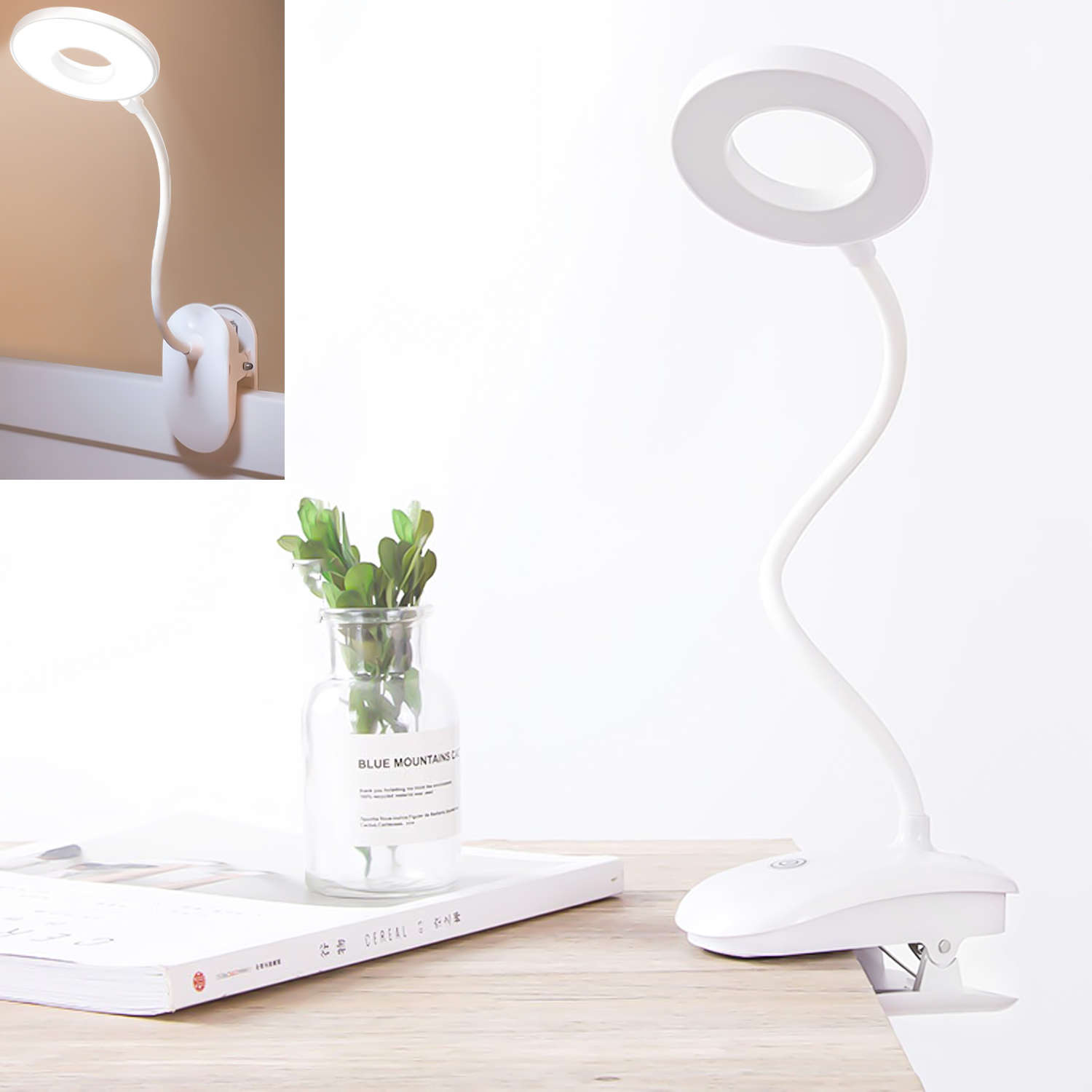 Lampa Lampka Biurkowa Alogy Desk Led Ring Lamp Z Klipsem Do Biurka