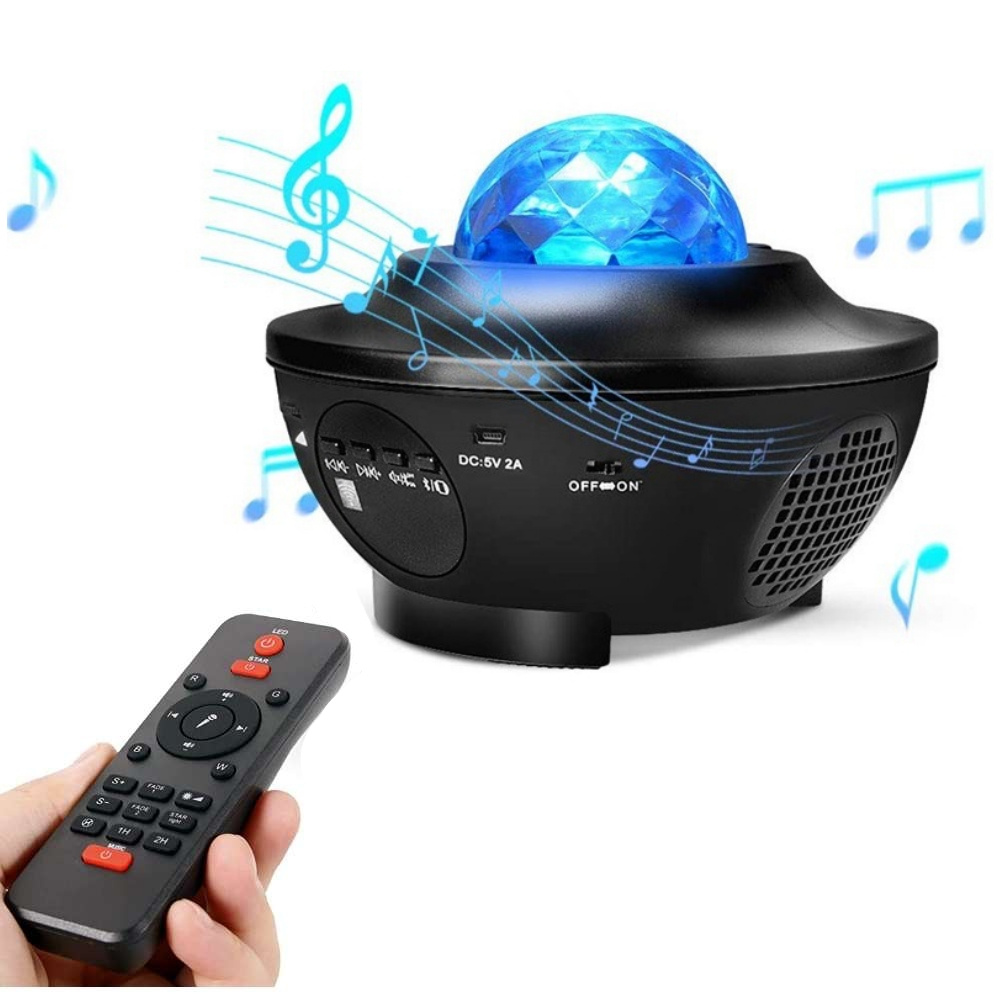 Projektor gwiazd z Głośnikiem Rzutnik 3D Lampka do aranżacji pokoju