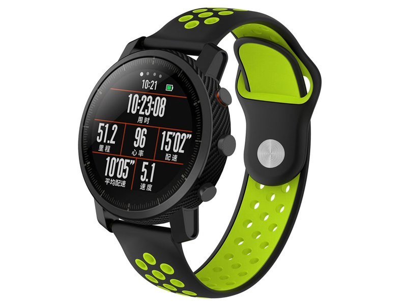 Sportowy Pasek Alogy Soft Do Xiaomi Amazfit Stratos 2 Czarno Zielony 4kom Pl