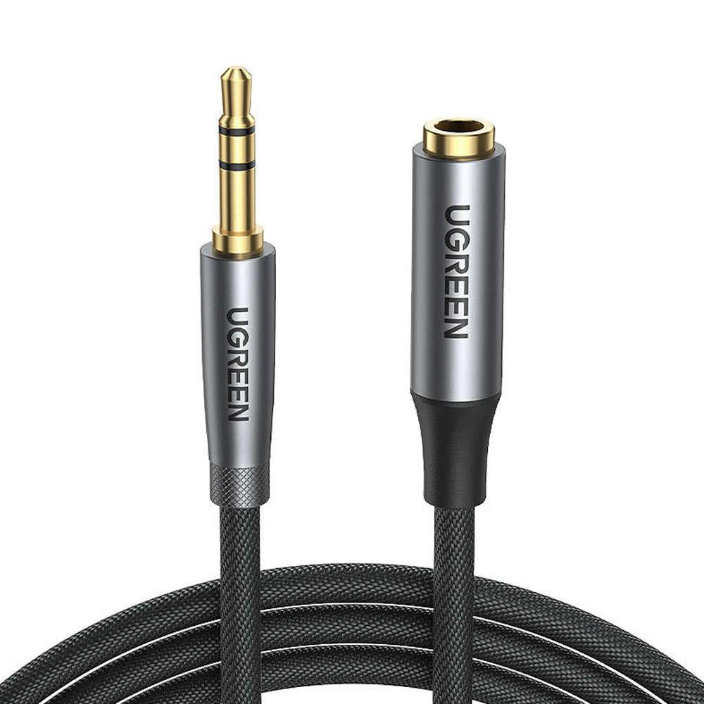 UGREEN AV190 Przedłużacz audio AUX jack 3.5mm, 3m (czarny) - 4kom.pl