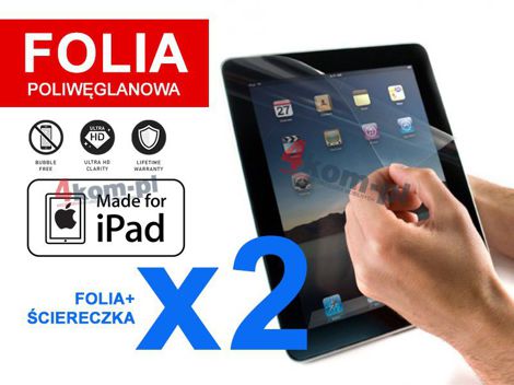 2x Folia ochronna na ekran do iPad 2, 3, 4