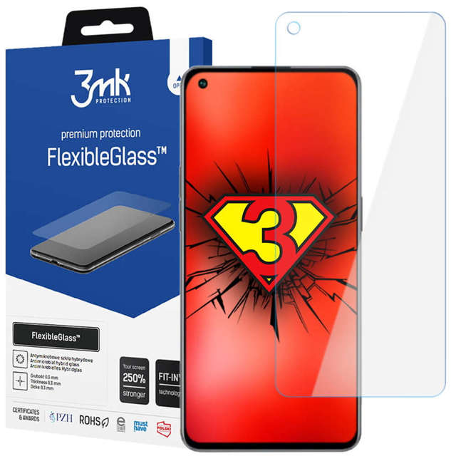 3mk Szkło hybrydowe ochronne Flexible Glass 7H do Oppo Reno 7 5G