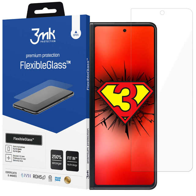 3mk Szkło hybrydowe ochronne Flexible Glass 7H do Samsung Galaxy Z Fold 3 5G