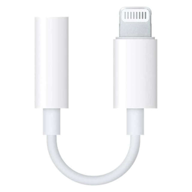 Adapter audio Lightning do mini jack 3.5mm do iPhone Przejściówka J-002 Biała