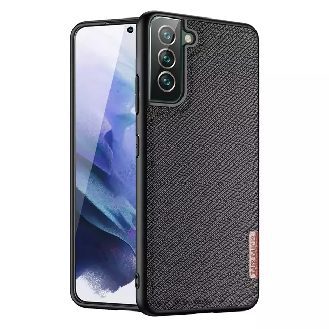 Dux Ducis Fino etui pokrowiec pokryty nylonowym materiałem Samsung Galaxy S22+ (S22 Plus) czarny