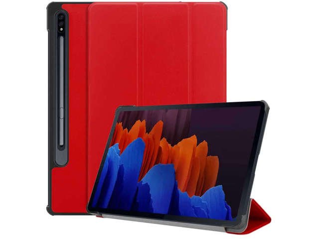 Etui Alogy Book Cover do Samsung Galaxy Tab S7 Plus 12.4 T970/T976 Czerwone + Folia + Rysik