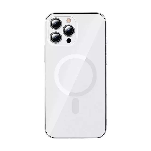 Etui Baseus Crystal Magnetic do iPhone 13 Pro Max (przeźroczyste) + szkło hartowane