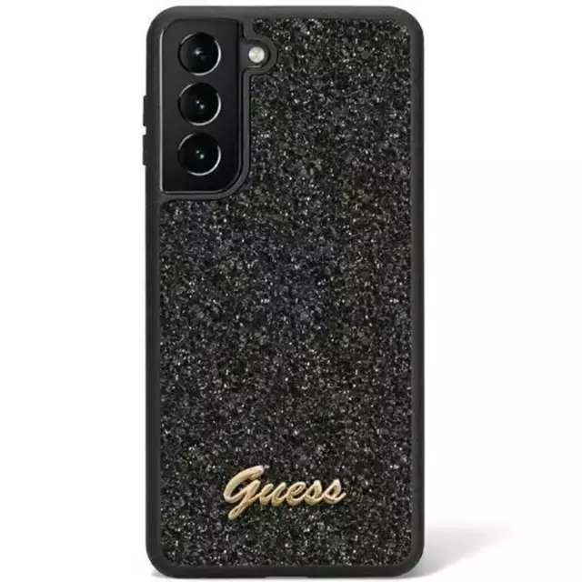 Etui Guess GUHCS23SHGGSHK do Samsung Galaxy S23 S911 czarny/black hard case Glitter Script