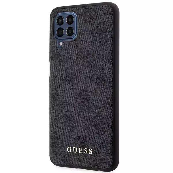 Etui Guess GUHCSM33G4GFGR do Samsung Galaxy M33 5G M336 hard case 4G Metal Gold Logo