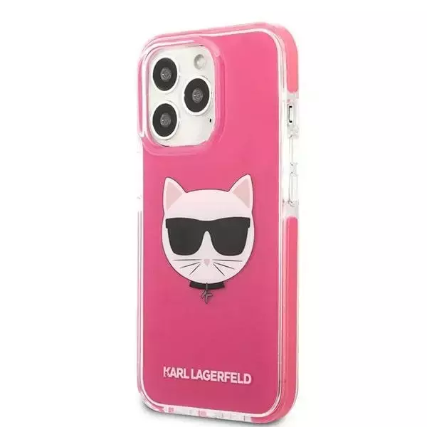 Etui Karl Lagerfeld KLHCP13XTPECPI do iPhone 13 Pro Max 6,7" hardcase Choupette Head