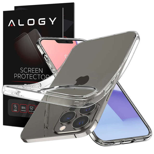 Etui Spigen Liquid Crystal do Apple iPhone 13 Pro Crystal Clear + Szkło