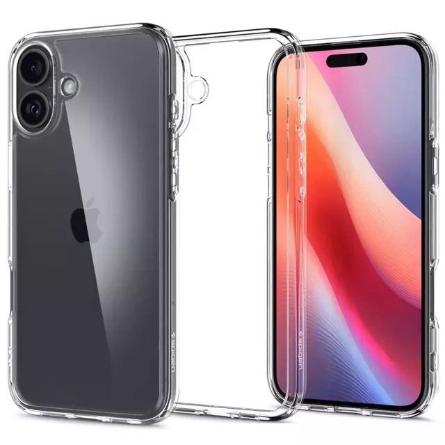 Etui Spigen Ultra Hybrid do Apple iPhone 16 obudowa ochronna case na telefon Crystal Clear