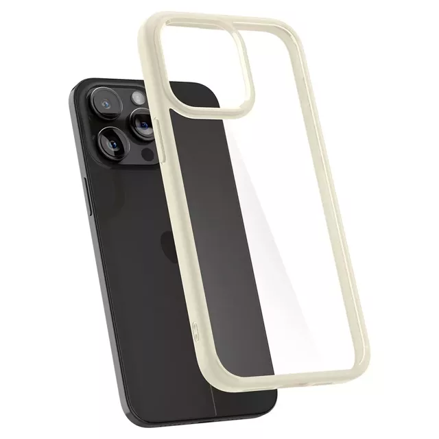 Etui Spigen Ultra Hybrid do iPhone 15 Pro Max - beżowe