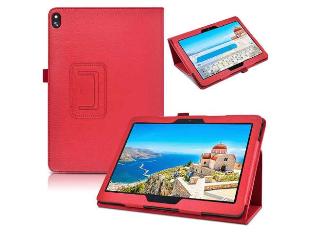 Etui Stand Cover Alogy stojak do Lenovo Tab M10 10.1 TB-X505 F/L Czerwone + Folia + Rysik