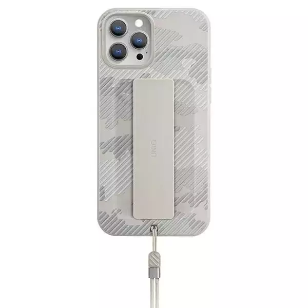 Etui UNIQ Heldro do iPhone 12 Pro Max 6,7" beżowy moro/ivory camo Antimicrobial