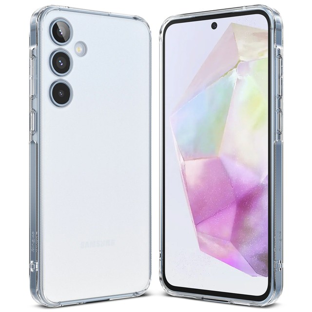 Etui do Samsung Galaxy A35 5G obudowa Case Cover Ringke Fusion Matte Clear matowe przezroczyste plecki + Szkło