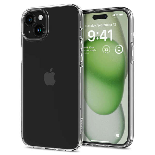 Etui do iPhone 15 Plus Spigen Liquid Crystal Case obudowa ochronna na telefon przezroczyste Clear