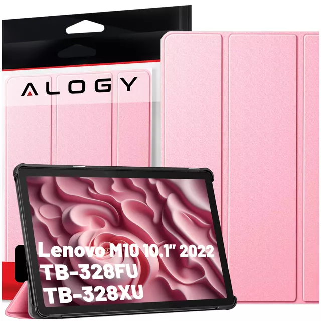 Etui na tablet Lenovo Tab M10 3gen 3 GEN 10.1 2022 TB328FU TB328XU obudowa Case Alogy Book Cover Różowe