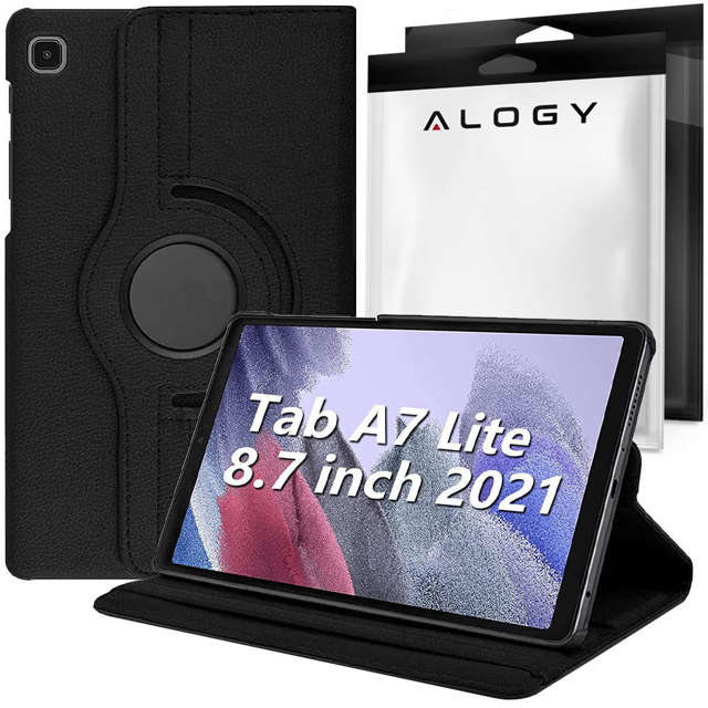 Etui na tablet obrotowe Alogy 360 do Samsung Galaxy Tab A7 Lite 8.7 SM-T220, SM-T225 Czarny