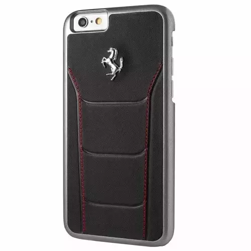 Etui na telefon Ferrari Hardcase iPhone 6/6S  black/red stiching