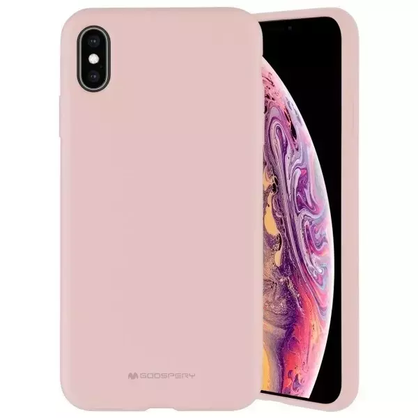 Etui na telefon Mercury Silicone do iPhone X/Xs różowo -piaskowy/pink sand