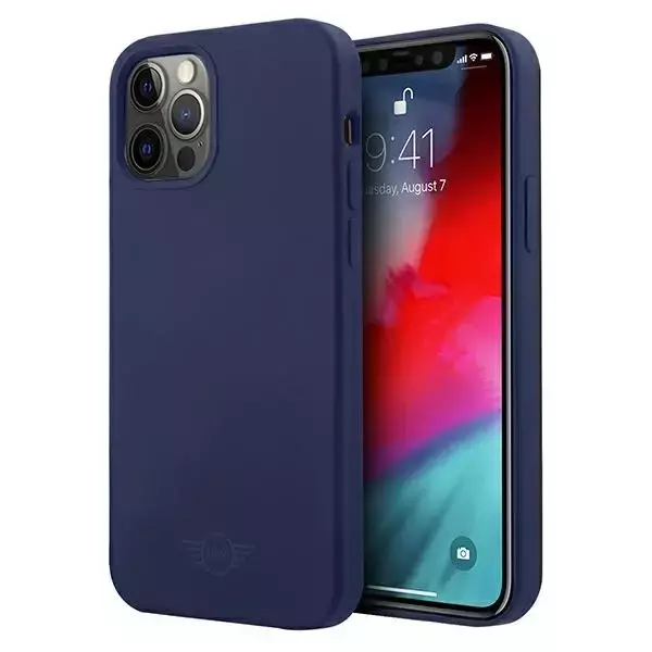 Etui na telefon Silicone Tone On Tone hardcase do iPhone 12/12 Pro granatowy/navy