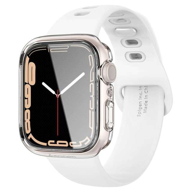 Etui nakładka case Spigen Ultra Hybrid do Apple Watch 7 41mm Crystal Clear