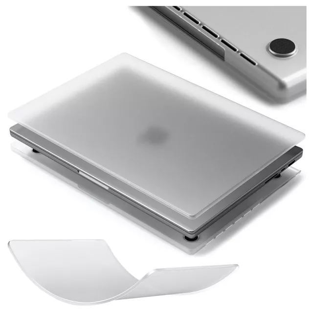 Etui ochronne do Apple Macbook Pro 16 - M1/M2/M3/M4 2021-2024 2025 Alogy AirGuard™ Elastyczna obudowa Matowa Przezroczysta Biel