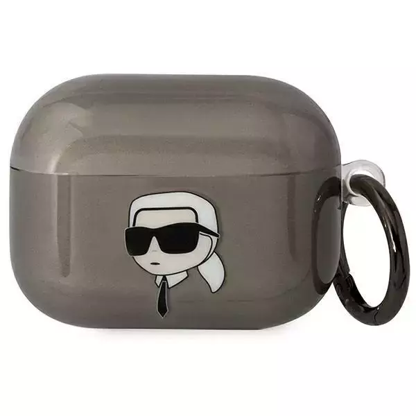 Etui ochronne na słuchawki Karl Lagerfeld do AirPods Pro cover czarny/black Karl`s Head 