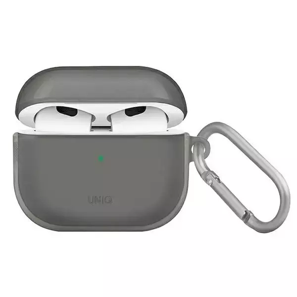 Etui ochronne na słuchawki UNIQ etui Glase do Apple AirPods 3 dymiony/smoke