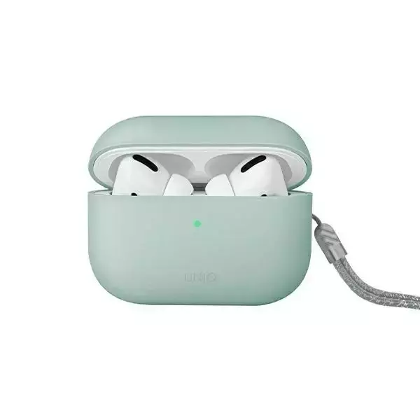 Etui ochronne na słuchawki UNIQ etui Lino AirPods Pro 2 gen Silicone miętowy/mint green