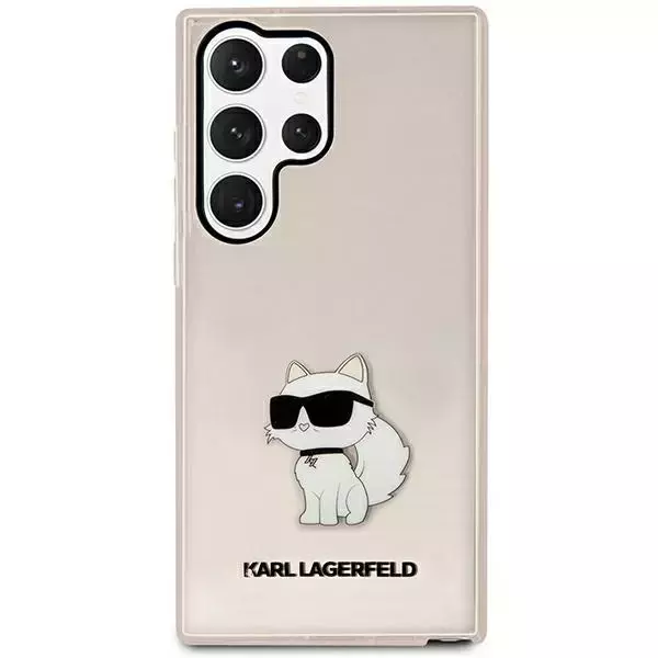 Etui ochronne na telefon Karl Lagerfeld KLHCS23LHNCHTCP do Samsung Galaxy S23 Ultra S918 różowy/pink hardcase Ikonik Choupette