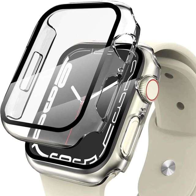 Etui z szkłem Defense360 do Apple Watch 7 45mm Clear
