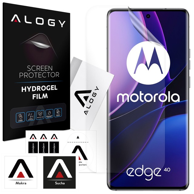 Folia Hydrożelowa do Motorola Edge 40 ochronna na telefon na ekran Alogy Hydrogel Film