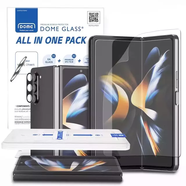 Folia ochronna Whitestone All-in-one 2-Set do Samsung Galaxy Z Fold 5 Clear