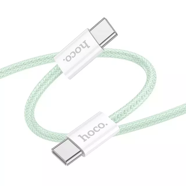 HOCO Kabel Typ C do Typ C X104 1 m Zielony PD 60W QC 3.0 Szybkie Ładowanie