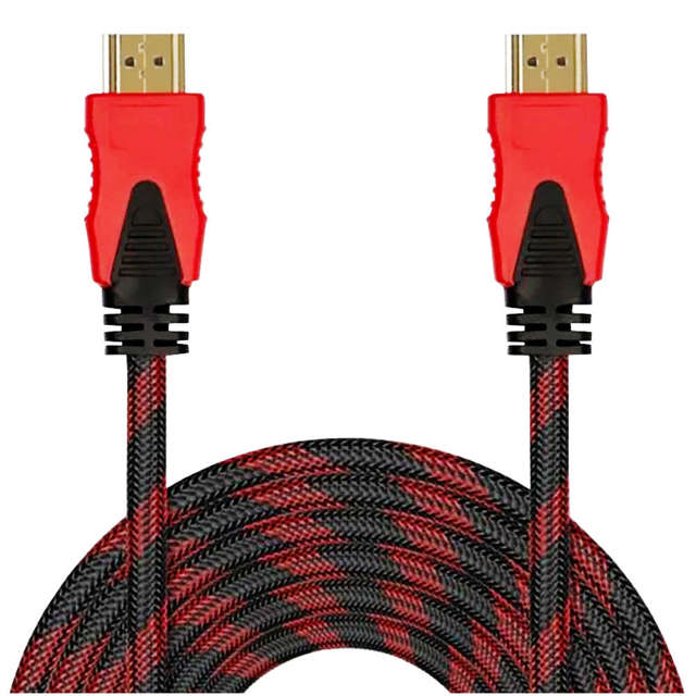 Kabel 10m HDMI przewód do przesyłu HD 3D UHD 4K FULL HD Oplot