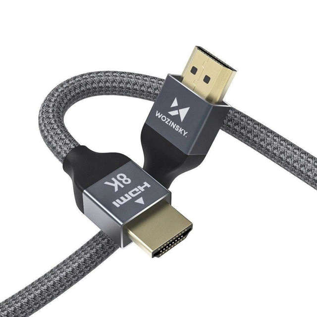 Kabel HDMI 5m przewód Wozinsky do przesyłu 48 Gbps 8K 60Hz Czarny