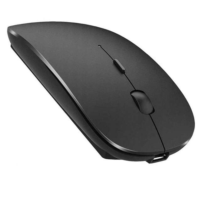 Myszka bezprzewodowa Alogy Bluetooth 5.0 Mouse mysz do laptopa tabletu pc 2.4GHZ Czarna
