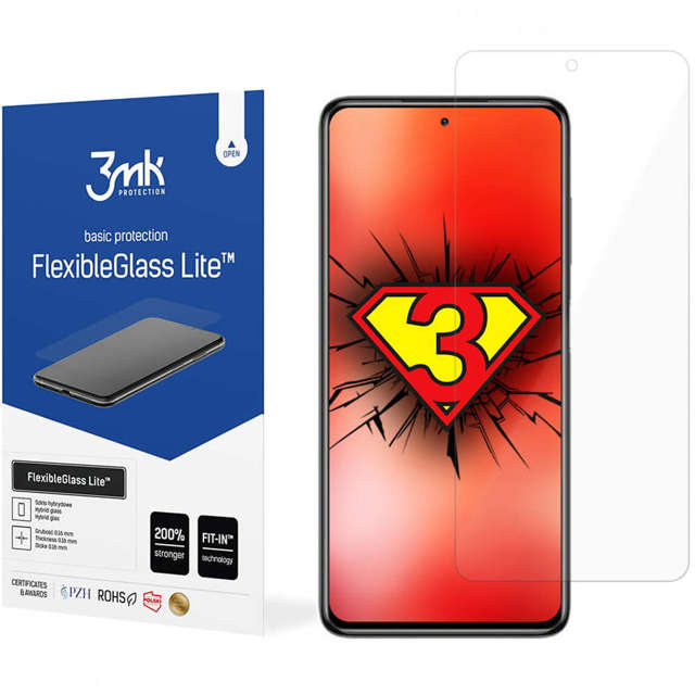 Niepękające szkło hybrydowe 3mk Flexible Glass Lite do Xiaomi POCO X3 Pro