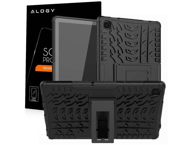 Pancerne etui Alogy do Samsung Galaxy Tab A7 T500/T505 czarne + Szkło Alogy