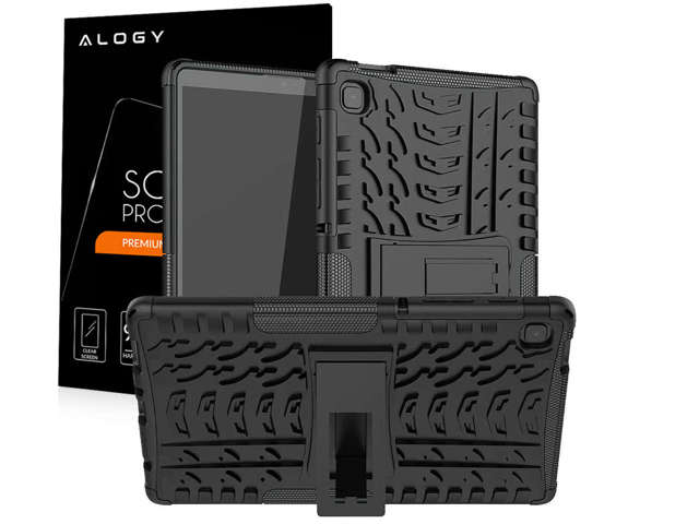 Pancerne etui obudowa Alogy do Samsung Galaxy Tab A7 Lite 8.7 T220/T225 czarne + Szkło